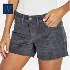 Gap Women's Corduroy Shorts Qls0910s 3.5-inch Inseam Cut-off Frayed